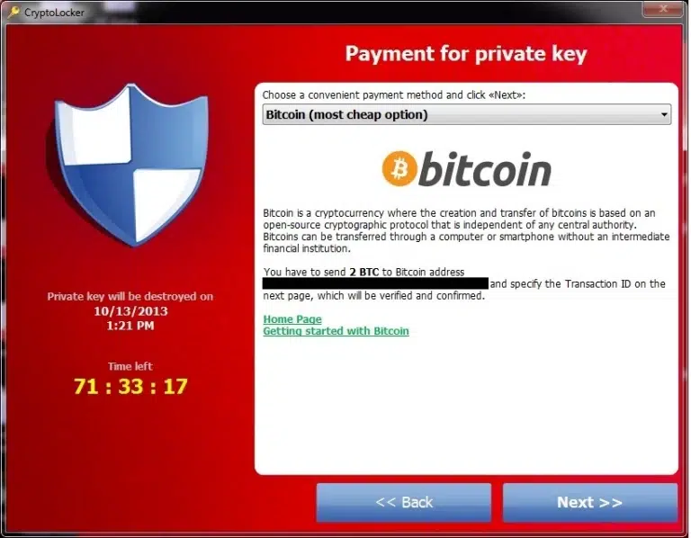 Exemple de ransomware