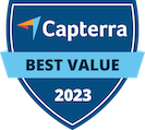 Badge Capterra Best Value 2023 Altospam