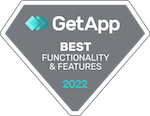 Badge GetApp Best Functionalities and features 2022